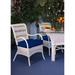 Spice Islands Wicker Regatta Upholstered Dining Chair Fabric in Black | 37.5 H x 42 W x 42 D in | Wayfair RDC-W-Hamakua Ebony