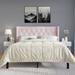 House of Hampton® Classic Upholstered Bed w/ 2 Nightstands In Velvet Upholstered in Pink | 50 H x 60.04 W x 79.92 D in | Wayfair