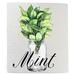 Gracie Oaks Farm Fresh Herbs Mint Kitchen SWEDISH DISH CLOTH ( Set Of 2) Cotton Blend in Green | 8 H x 8 W in | Wayfair