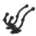 Charlton Home® Caye Rustic Heavy Duty Cast Iron Wall Hooks Retro Utility for Hanging Coat, Bag, Towel, Robe, Hat Metal in Black/Gray | Wayfair