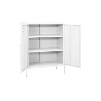 vidaXL Lagerschrank Weiß 80x35x101,5 cm Stahl