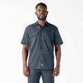 Dickies Men's Short Sleeve Work Shirt - Airforce Blue Size 3 (1574)