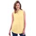 Plus Size Women's Perfect Sleeveless Shirt by Woman Within in Banana (Size 42/44)