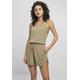 Jumpsuit URBAN CLASSICS "Urban Classics Damen Ladies Short Sleeveless Modal Jumpsuit" Gr. XXL, US-Größen, grün (khaki) Damen Overalls