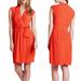 Kate Spade Dresses | Kate Spade Faux Wrap Villa Mini Dress. Size 6 | Color: Orange/Red | Size: 6