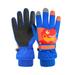 Qufokar Glove Liners for Kids Toddler Girl Gloves Children Ski Gloves Boys Winter Style Plush Thick Warm Waterproof Little Cartoon Bike