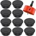 verlacod 10Pcs Desk Grommet with Hole Saw 60mm Cable Hole Cover Reusable Round Dustproof Cover Wire Organizer Grommet for Home Office School PC Desk Table