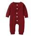 Qufokar Baby Girl Long Sleeve Shirts Rompers for Girls Size 10-12 Jumpsuit Boys Clothes Solid Baby Girls Sleeve Romper Long Girls Romper&Jumpsuit