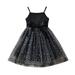 Kids Toddler Baby Girls Tutu Dress Sleeveless Bowknot Star Glitter Tulle Dresses Party Prom Ball Gown Princess Dress Girls Dresses Princess Tulle Dress