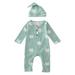 Qufokar Baby Leg Warmers 0-3 Months Girl Boy Outfits 18 Months Autumn Baby Girls Boys Cute Knit Romper Cartoon Printing Long Sleeve Jumpsuits Hat Outfits Clothes Set