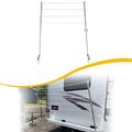 Kojem 48 Portable Clothesline Clothes Line for Travel Camper RV Bumper Mount Clothes Drying Rack