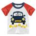 Qufokar Long Sleeve Shirt for Big Boys Kid Tee Shirt for 1-7 Tee Cars Crewneck Kids Years Clothes Cartoon Tops Toddler Sleeve Baby T Shirts Short Boys Boys Tops