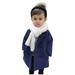 Qufokar Baby Boy Sweatshirt Jacket for Teenagers Double Notched Baby Jacket Boys Coat Elegant Kids Girls Wool Collar Plaid Coat Coat Toddler Trench Boys Coat&Jacket