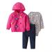 Qufokar Baby Girl Outfits 3-6 Months Girls Fall Outfits Size 14 Baby Boys Girls Fall Winter Cotton Animal Hooded Coat Jacket Romper Bodysuit Long Sleeve Pants Clothes Set