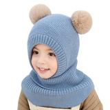 Qufokar Ear Flap Hat Girls Kids Swim Hat Thick Baby Kids Winter Scarf Knitted Toddler Warm Caps Ski Hood Hat Hat Thermal Windproof Earflap Cycling Kids Hat