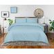 Amazing T250 100% Cotton Super Soft Easy Care Duvet Cover Set with Pillow Cases and Matching Extra Deep (30cm) Fitted Sheet (Aqua Ocean, Double Duvet Set + Fitted Sheet)