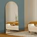 Ufurpie 71 Ã—24 Large Full Length Mirror Arch Mirror Floor Mirror With Stand for Bedroom Living Room Dressing Room Gold