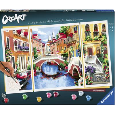 Malen nach Zahlen RAVENSBURGER "CreArt, Venetian Dreams", bunt, Malvorlagen, KinderB:80cm H:50cm, Made in Europe, B:80cm H:50cm Image
