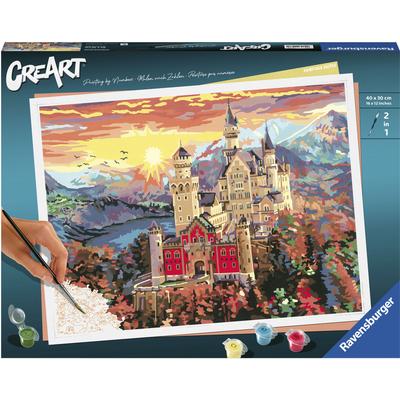 Malen nach Zahlen RAVENSBURGER "CreArt, Fairytale Castle", bunt, Malvorlagen, KinderB:40cm H:30cm, Made in Europe, B:40cm H:30cm Image
