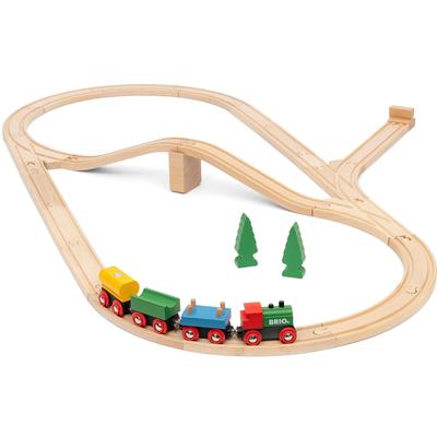 Spielzeug-Eisenbahn BRIO "65 Jahre Holzeisenbahn Jubiläums-Zugset" Spielzeugfahrzeuge bunt Kinder Altersempfehlung Made in Europe; FSC - schützt Wald weltweit