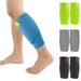 Hesroicy 1 Pair Football Shin Guard with Pocket Breathable Nylon MTB Kickboxing Calf Sleeve for Men