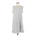 Old Navy Casual Dress - Shift Crew Neck Sleeveless: White Print Dresses - Women's Size Medium