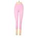 5th Avenue Active Pants - Low Rise Skinny Leg Cropped: Pink Activewear - Women's Size Small