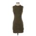 Chloe K Casual Dress - Mini: Brown Solid Dresses - Women's Size X-Small