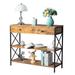 17 Stories Caguas 39.37" Console Table Wood in Brown/Gray | 31.6929 H x 39.37 W x 11.811 D in | Wayfair F5B15C49FCED41A39AC70C5322AEF1D2