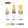 Mini ampoule LED en gel de silice G4 basse tension 12V COB lumière blanche chaude convient pour