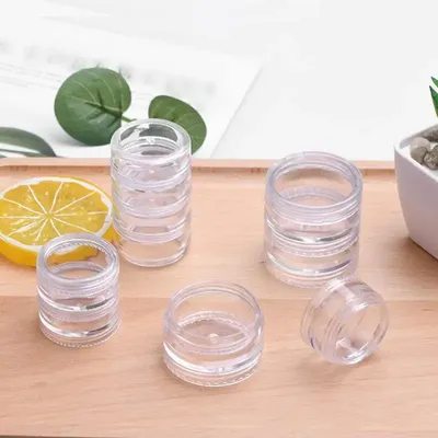 Pot à cosmétiques de voyage petits récipients de voyage pour crèmes pots transparents pour Lotion