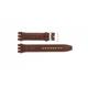 Watch strap Swatch (alt.) 516431.04.17 Leather Brown 17mm