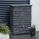 Large 300L Maurano Stone Effect Water Butt - Charcoal Grey