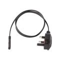 StarTech.com 3ft (1m) UK Laptop Power Cable, BS 1363 to C7, 2.5A 250V, 18AWG, Black, AC Notebook/Laptop Replacement Cord, Printer Cable, UK Laptop Charger Cord, BS 1363 to IEC60320 C7 - Power Brick Cord - power cable - power IEC 60320 C7 to BS 1363 - 1 m