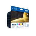 Brother LC1100 Value Pack - 4-pack - black, yellow, cyan, magenta - original - ink cartridge