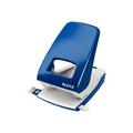 Leitz 5138 - hole punch - 40 sheets - 2 holes - metal - blue