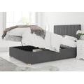 Levisham Ottoman Plush Velvet Steel Bed Frame Only