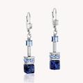 Coeur De Lion Precious GEOCUBE Earrings Blue Tones with Sodalite