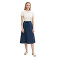 TOM TAILOR Damen Basic Midi Rock 1031243, 11758 - Midnight Sail, 32