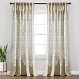 Lush Decor Boho Medallion Window Curtain Panels Neutral 52x84 Set