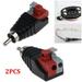 Fule 2PCS Speaker Wire A/V Cable to Audio Male RCA Connector Adapter Jack Press Plug