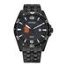 Men's Syracuse Orange Citizen Quartz Black-Tone Stainless Steel Watch