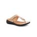 Extra Wide Width Women's Talara Sandal by SoftWalk in Beige (Size 11 WW)