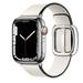 Lengthen Leather Modern Buckle Watch Bands Compatible with Apple watch 45mm 41mm 49mm Smooth Soft Strap Wristbands for iWatch series 8 7 SE Ultra 6 5 4 3