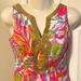Lilly Pulitzer Dresses | Lilly Pulitzer Janice Shift Dress Scuba To Cuba White Resort Size 00 #97405 | Color: Orange/Pink | Size: 00