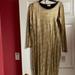Lularoe Dresses | Hp Nwt Gold Dress Lularoe Debbie Sz S | Color: Gold | Size: S