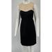 Michael Kors Dresses | Michael Kors Beige/Black Color Block Sleeveless A-Line Knee-Length Dress Sz 10 | Color: Black/Cream | Size: 10