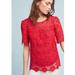 Anthropologie Tops | Anthropologie Vanessa & Virginia Candace Crochet Lace Top Boho Crimson Red 4 S | Color: Red | Size: 4