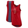 Women's Nike Red St. Louis Cardinals Dri-FIT Performance Right Mix High Neck Tank Top