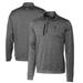 Men's Cutter & Buck Gray Florida Gators Swinging Gator Stealth Heathered Quarter-Zip Pullover Top